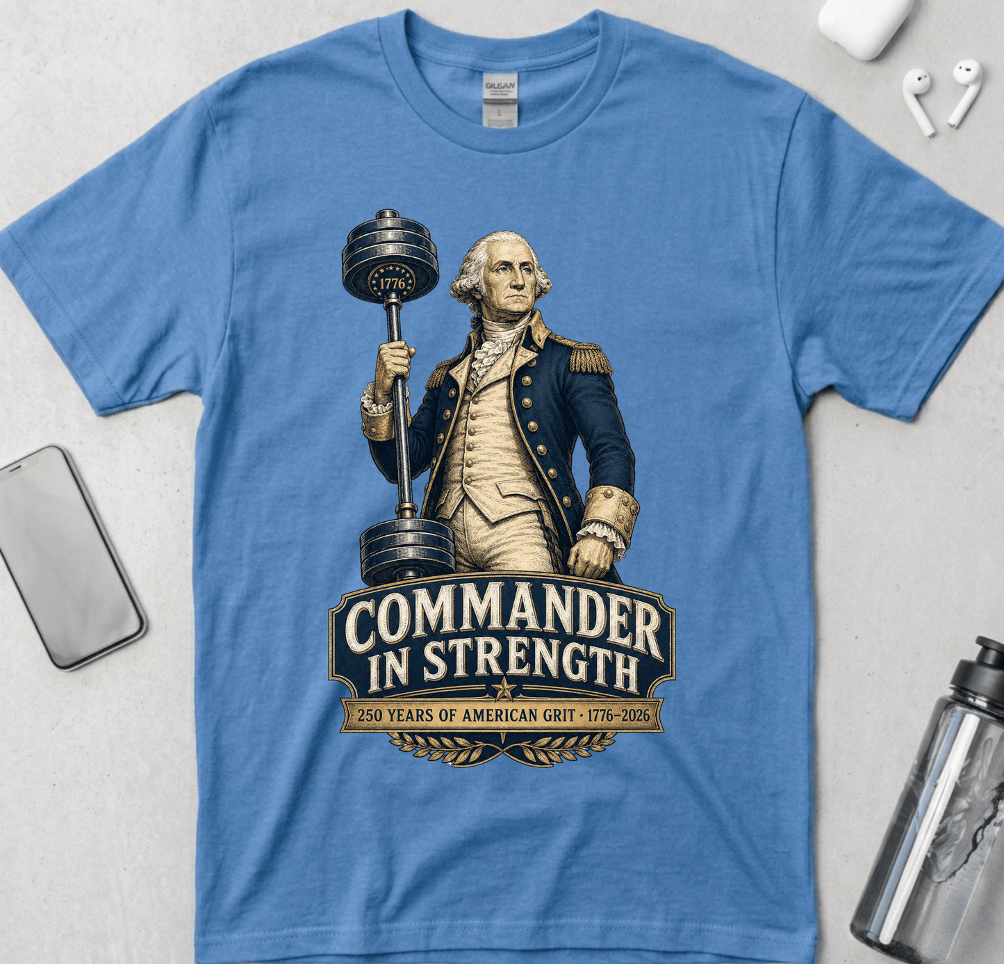 Commander in Strength Washington T-Shirt
