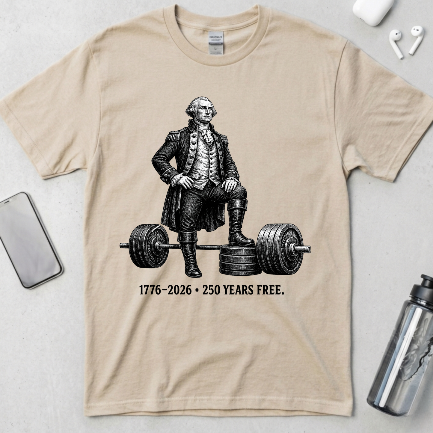 Washington Barbell Hero Pose T-Shirt