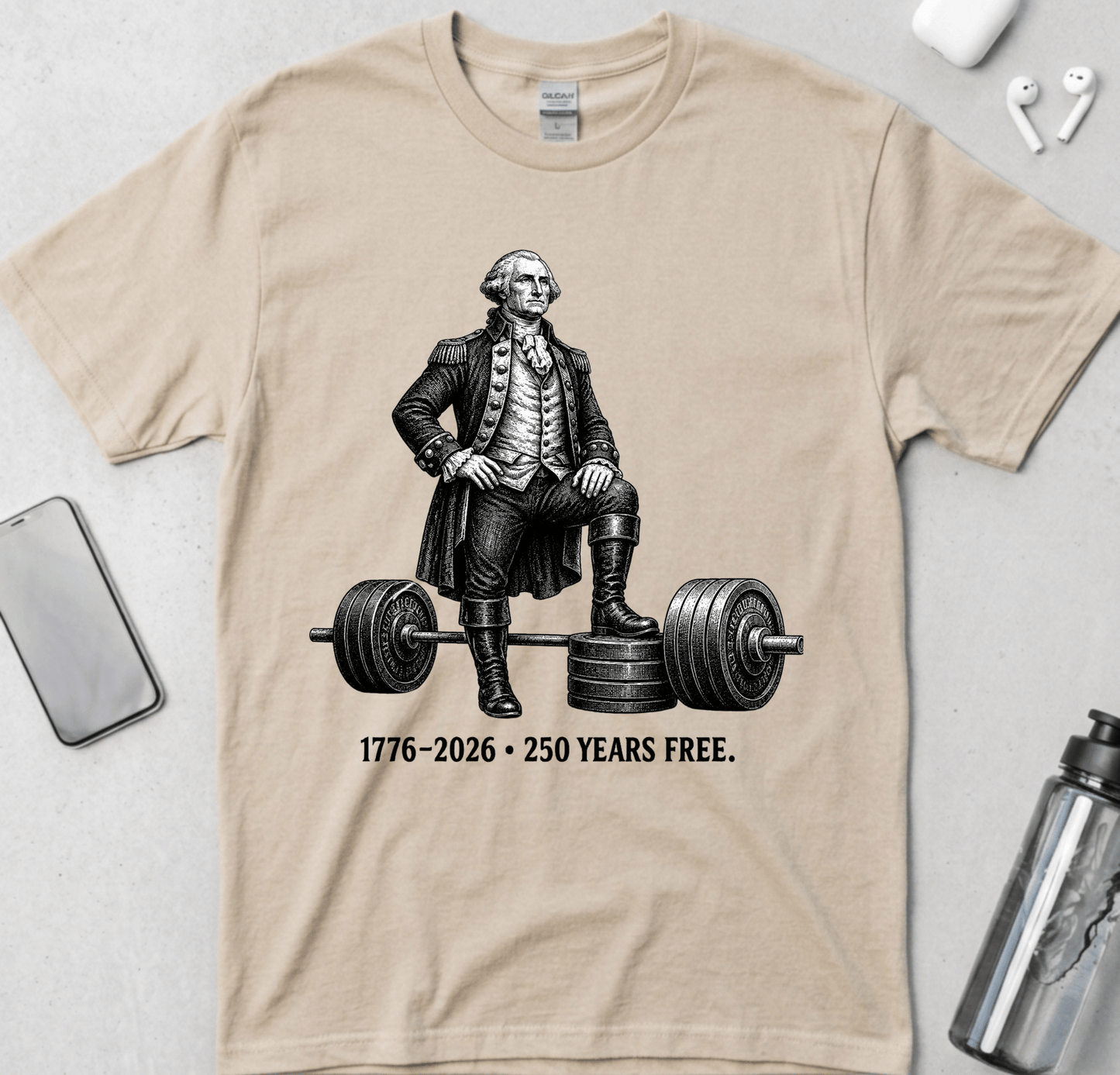 Washington Barbell Hero Pose T-Shirt