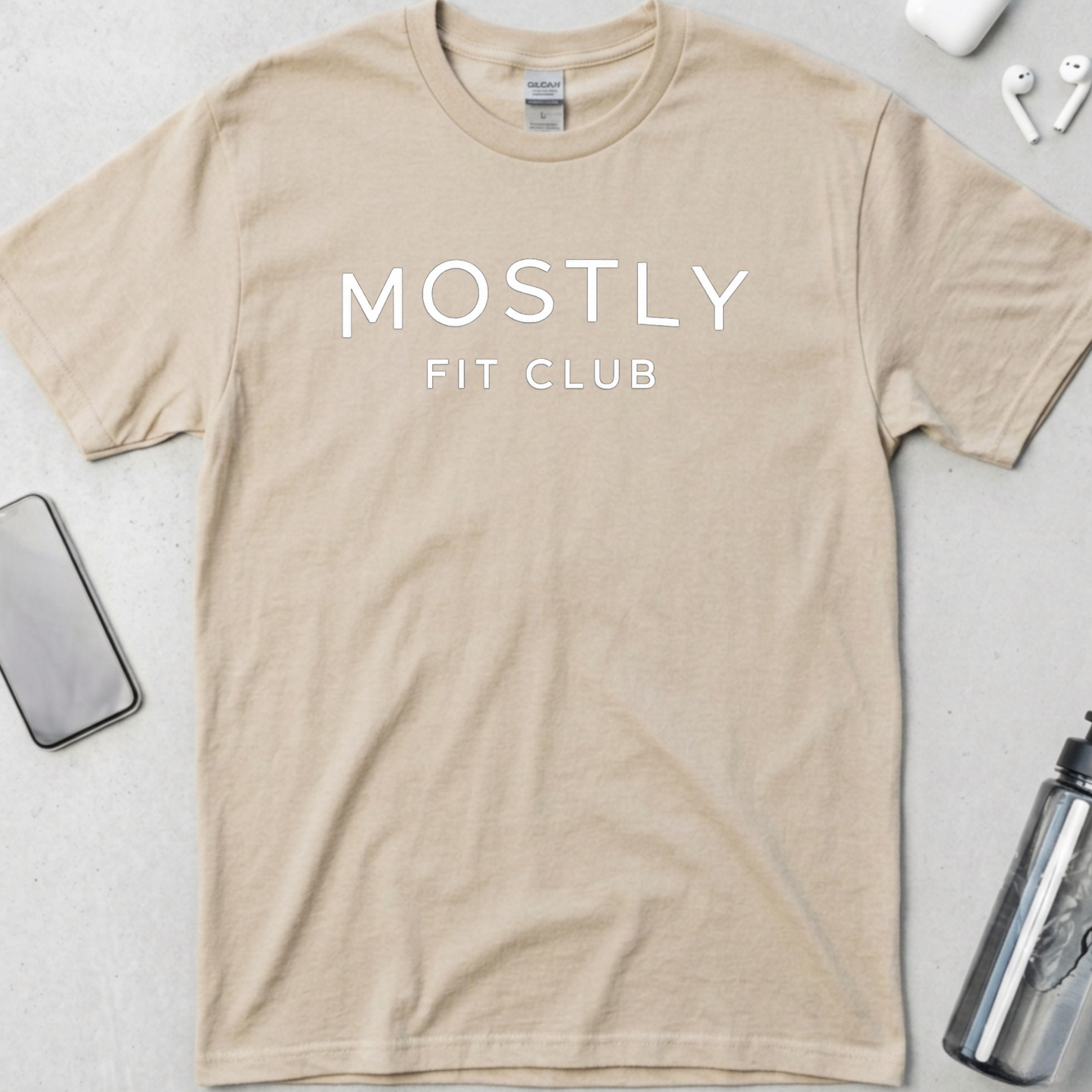 Mostly Fit Club Minimalist T-Shirt