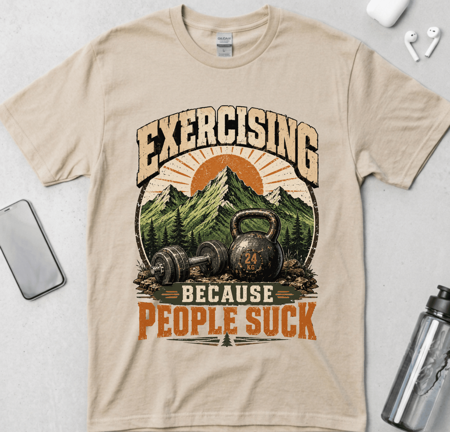 Exercising Because People Suck! T-Shirt