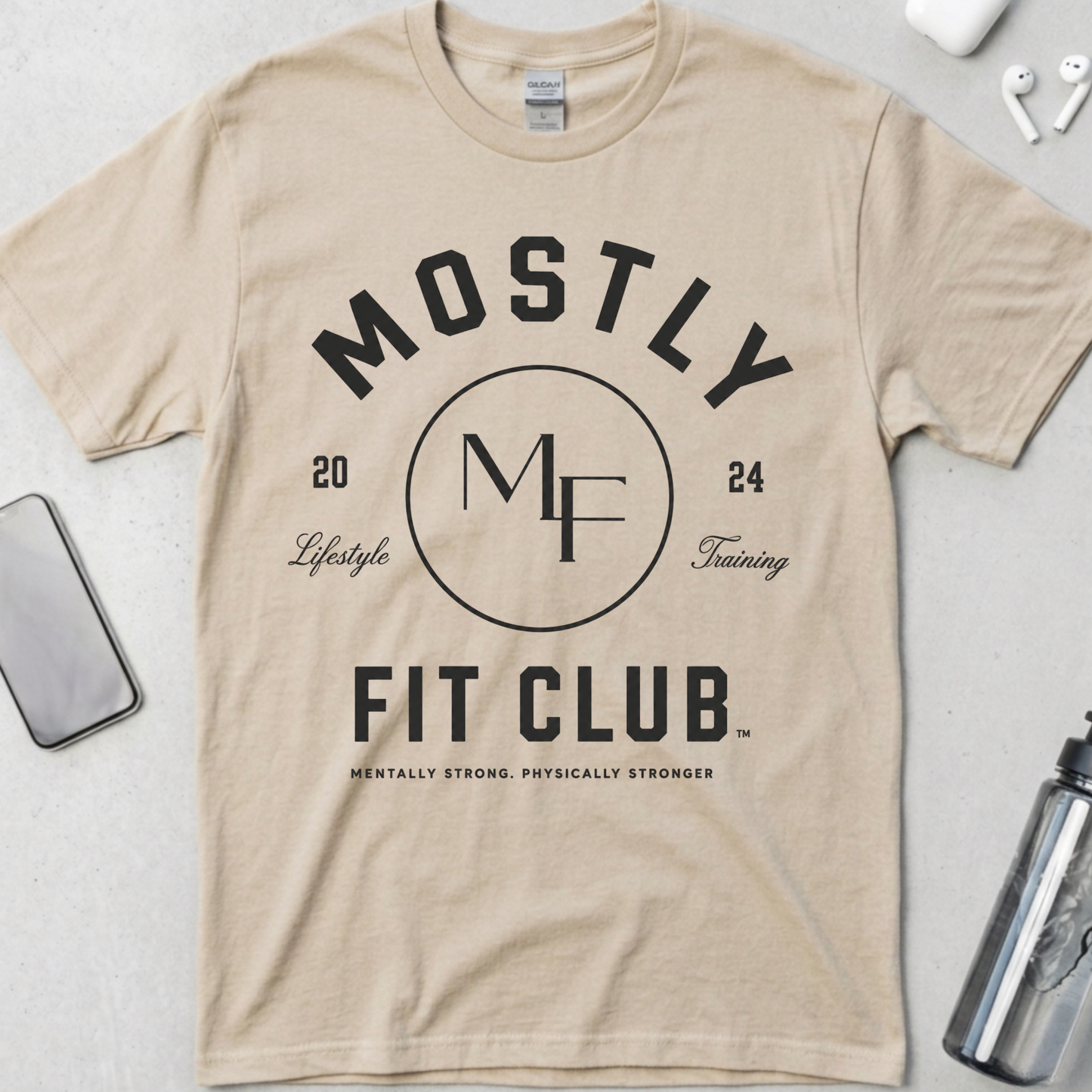 Mostly Fit Club Lifestyle Training T-Shirt