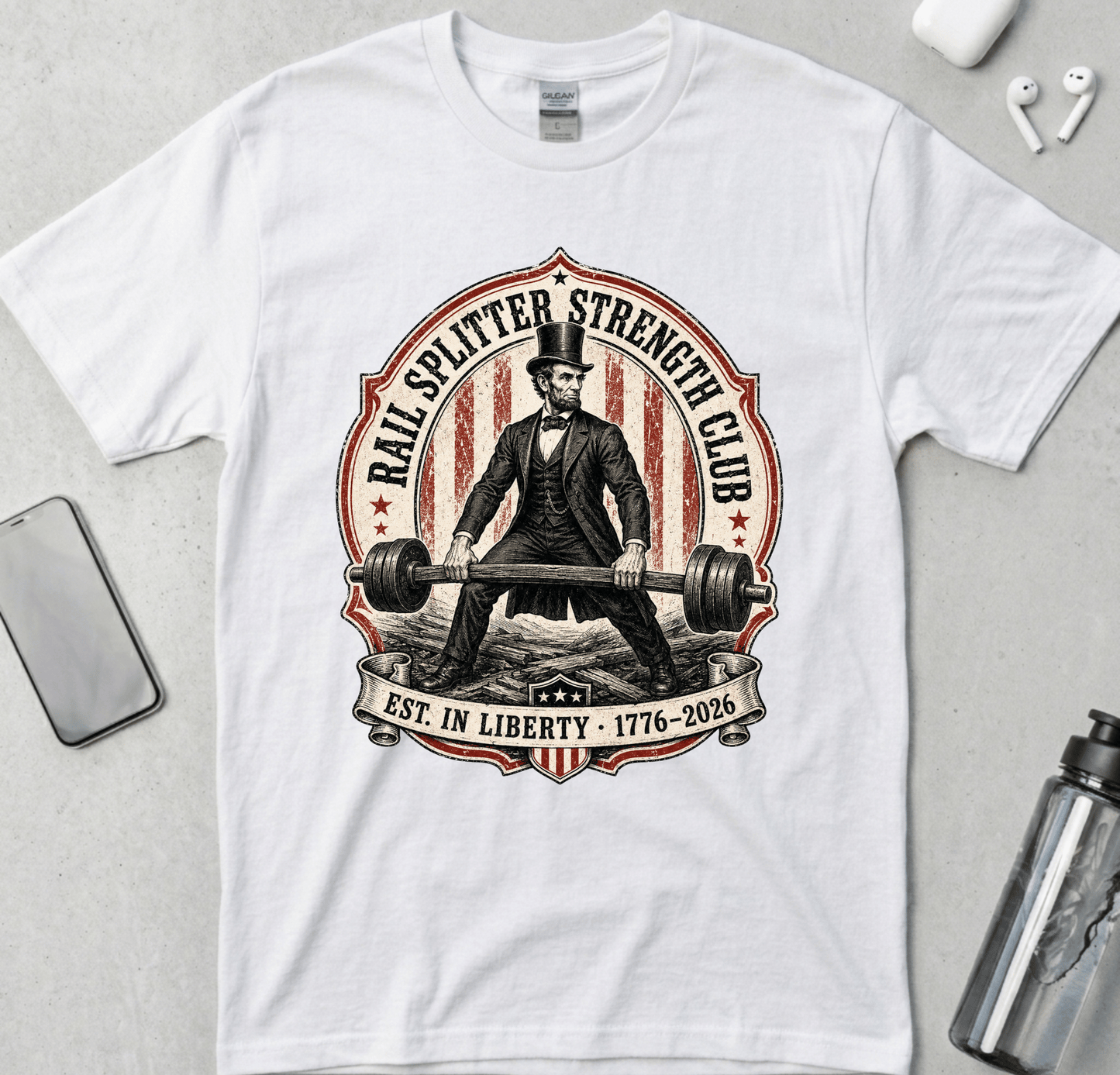 Rail Splitter Strength Club Lincoln T-Shirt