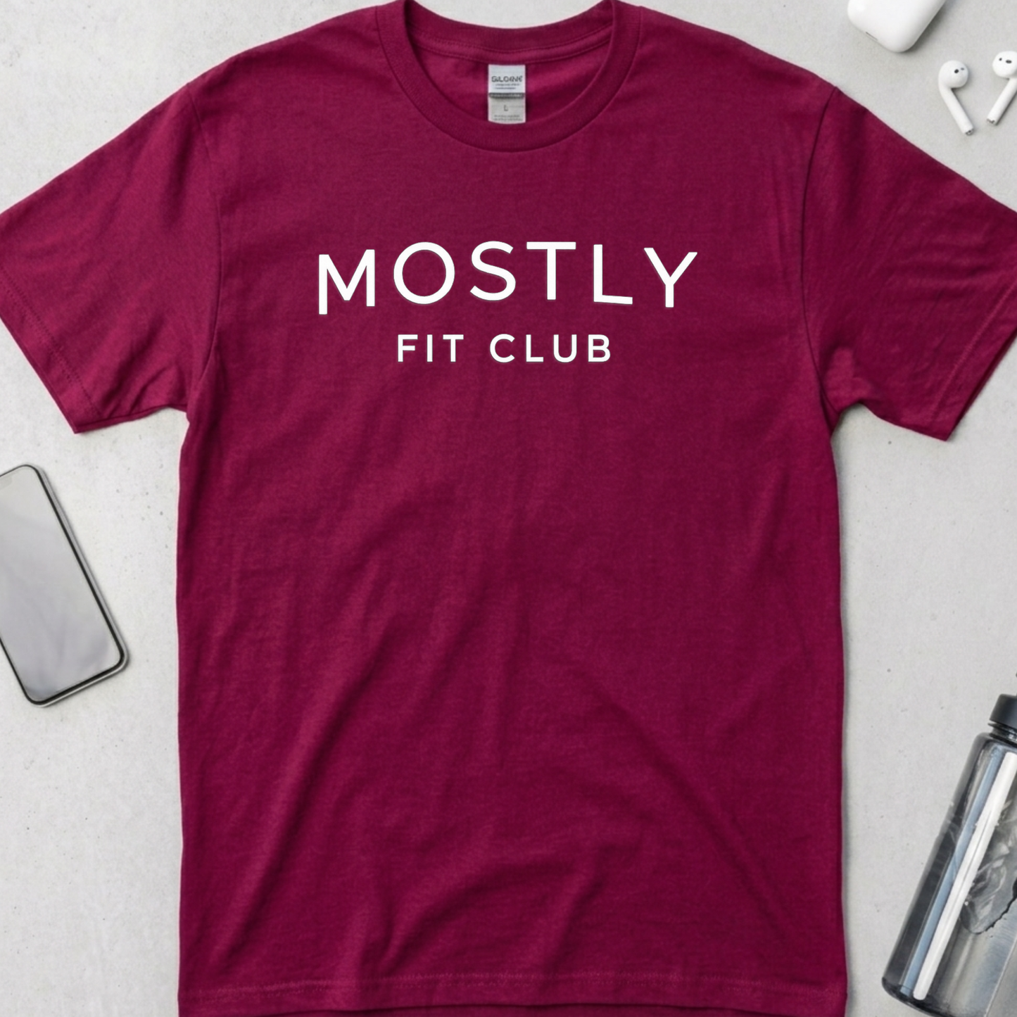 Mostly Fit Club Minimalist T-Shirt