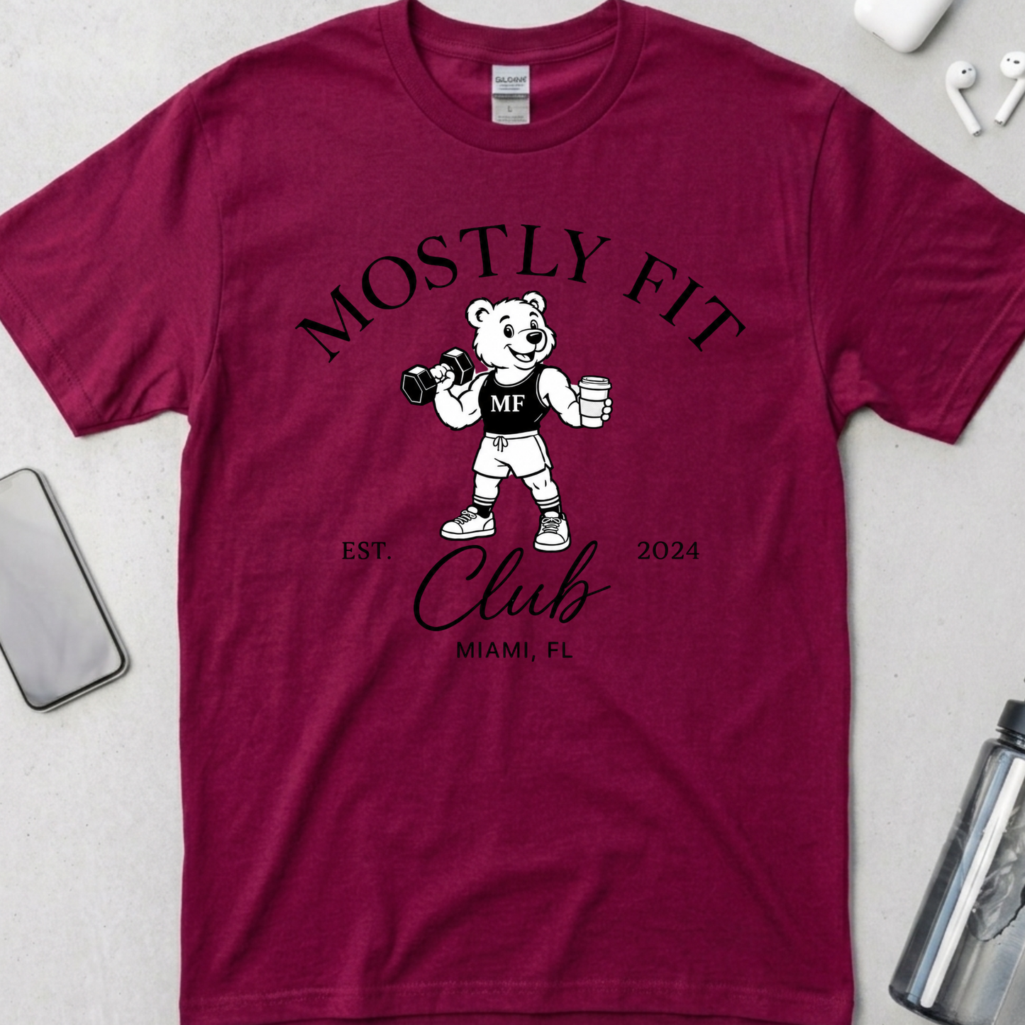 Mostly Fit Bear Club T-Shirt