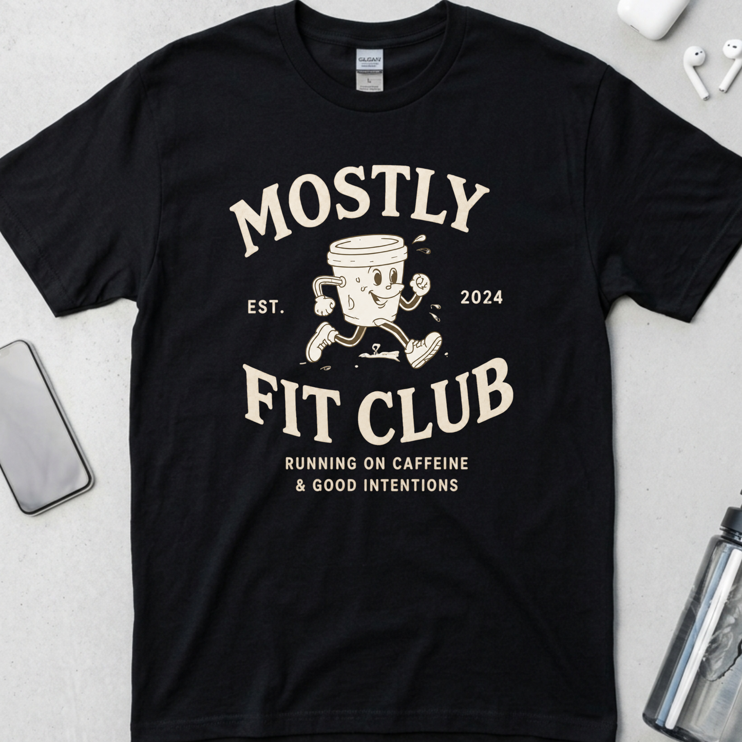 Mostly Fit Coffee Club T-Shirt