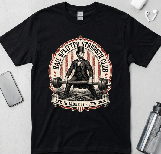 Rail Splitter Strength Club Lincoln T-Shirt