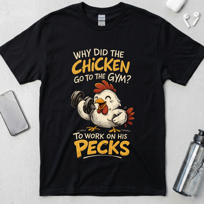 Working on My Pecks T-Shirt