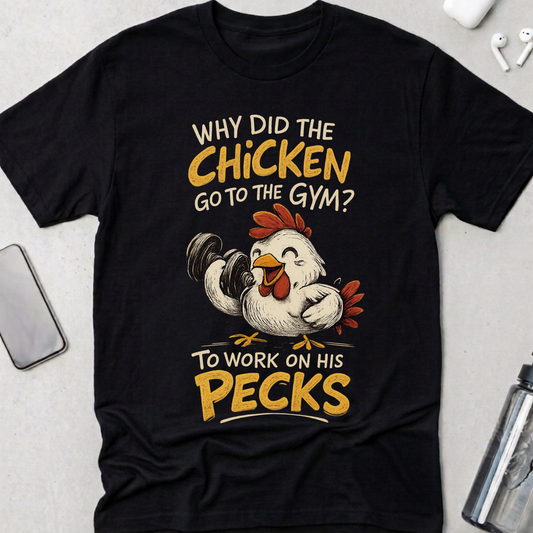 Working on My Pecks T-Shirt