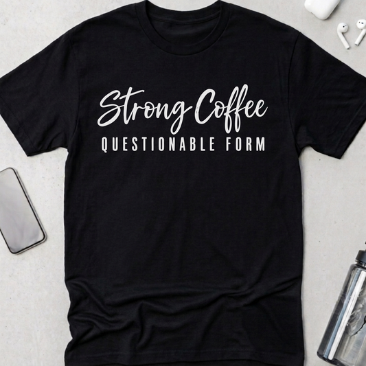 Strong Coffee Questionable Form T-Shirt