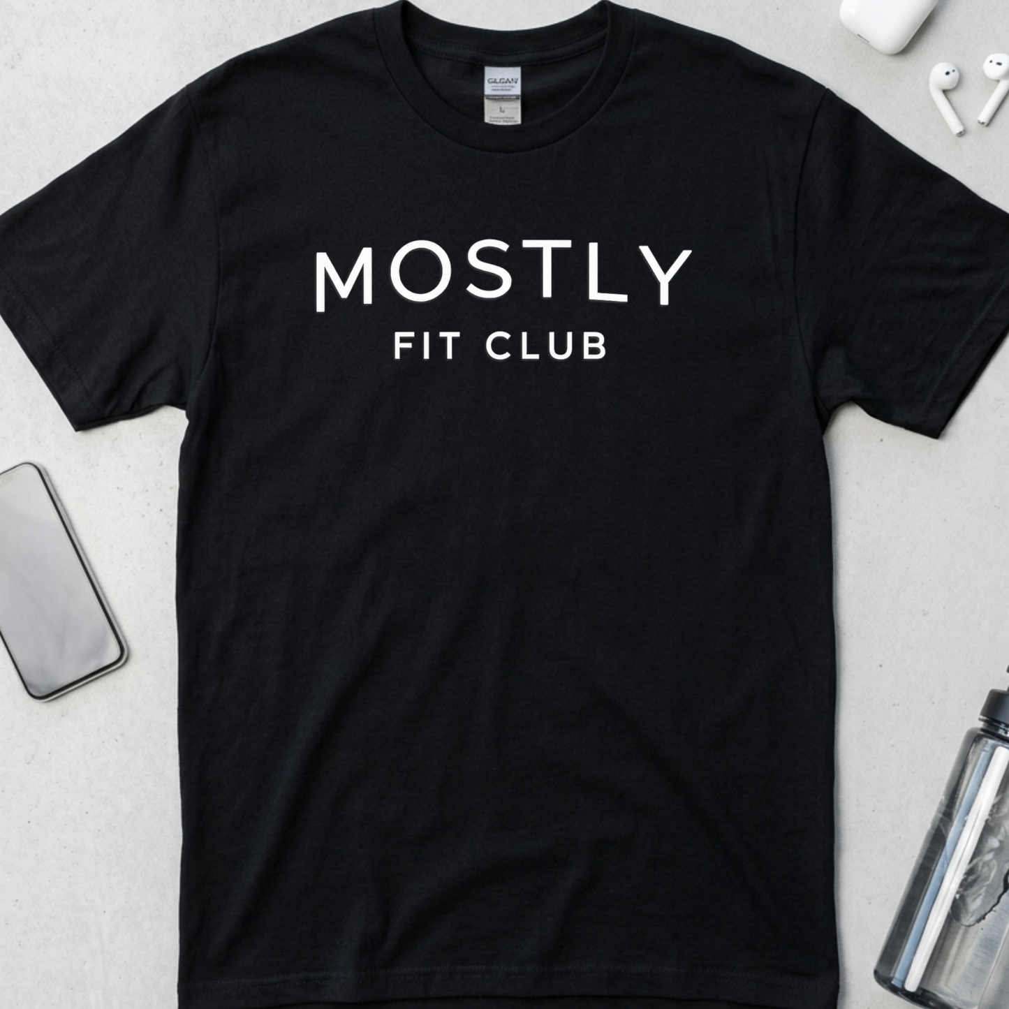 Mostly Fit Club Minimalist T-Shirt