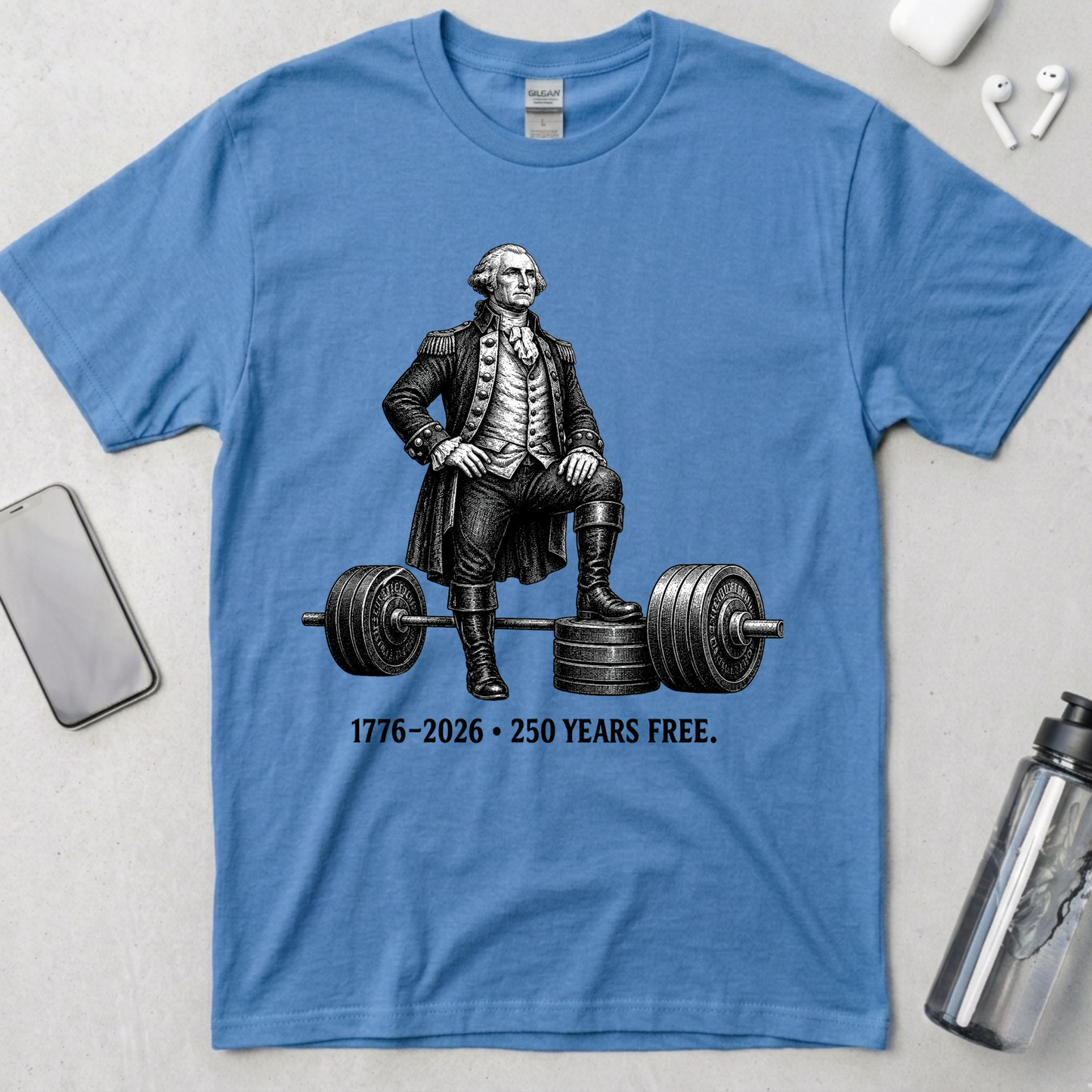 Washington Barbell Hero Pose T-Shirt