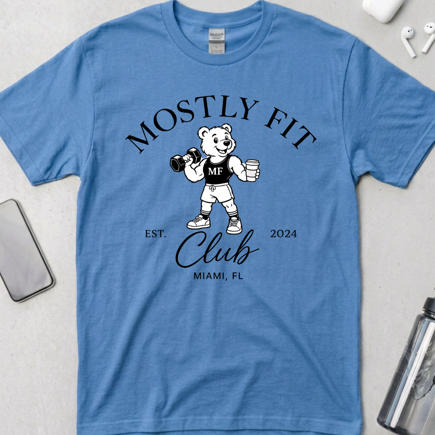 Mostly Fit Bear Club T-Shirt