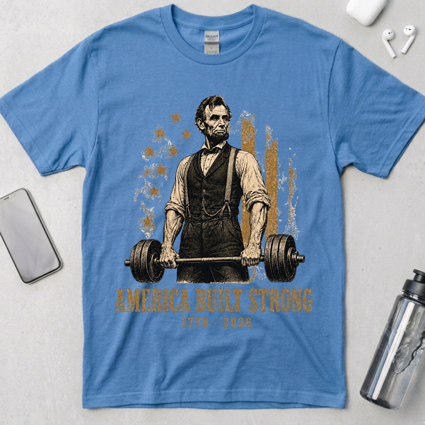 America Built Strong Lincoln T-Shirt