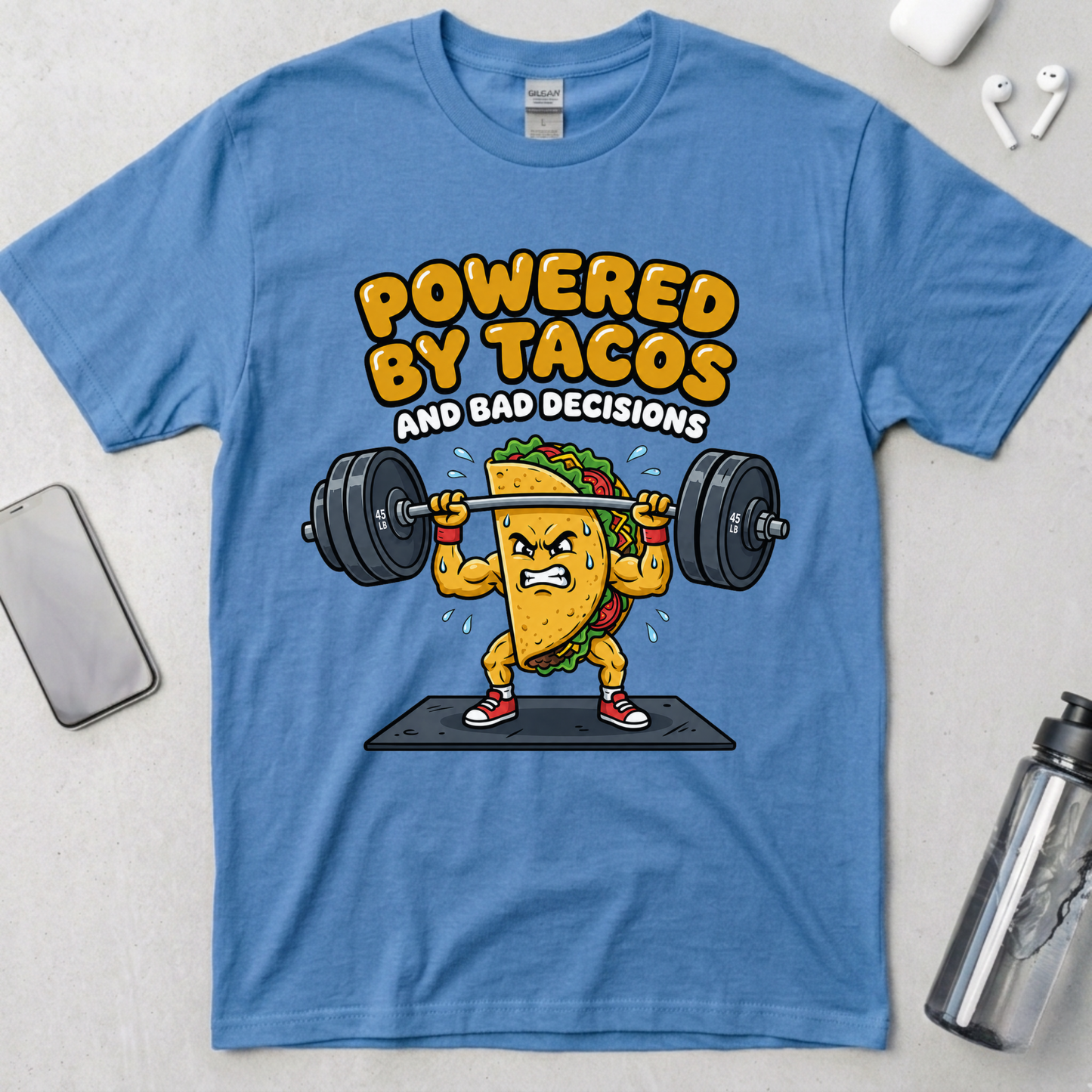 Powered By Tacos And Bad Decisions T-Shirt