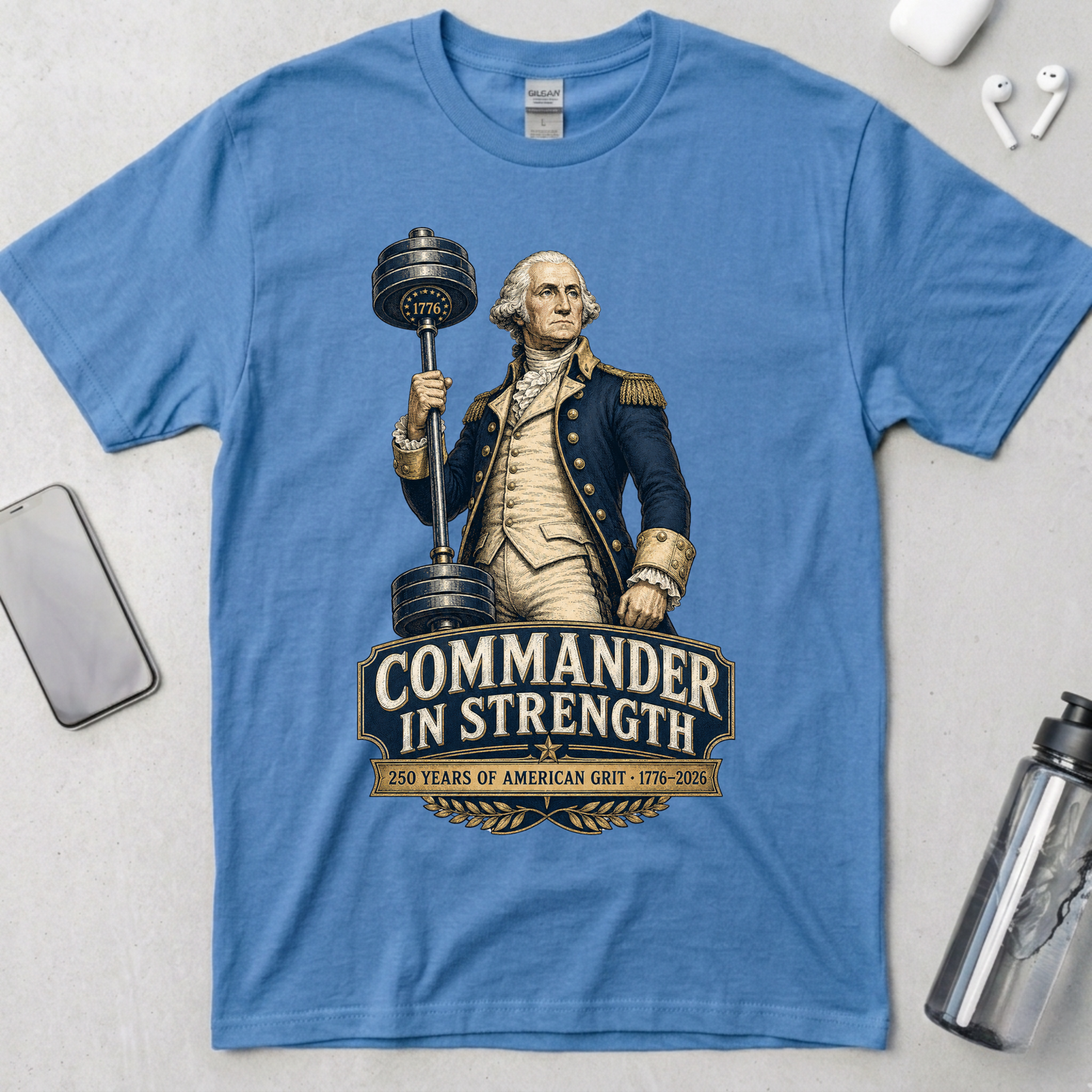 Commander in Strength Washington T-Shirt