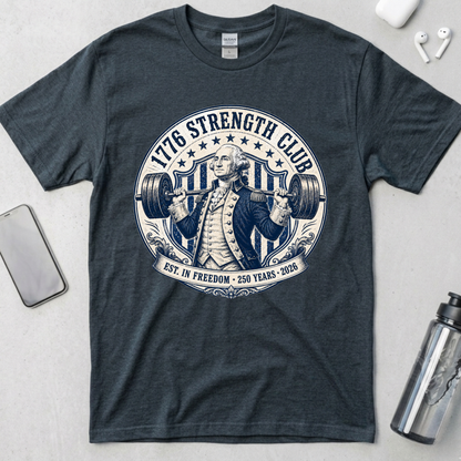 1776 Strength Club Washington Badge T-Shirt