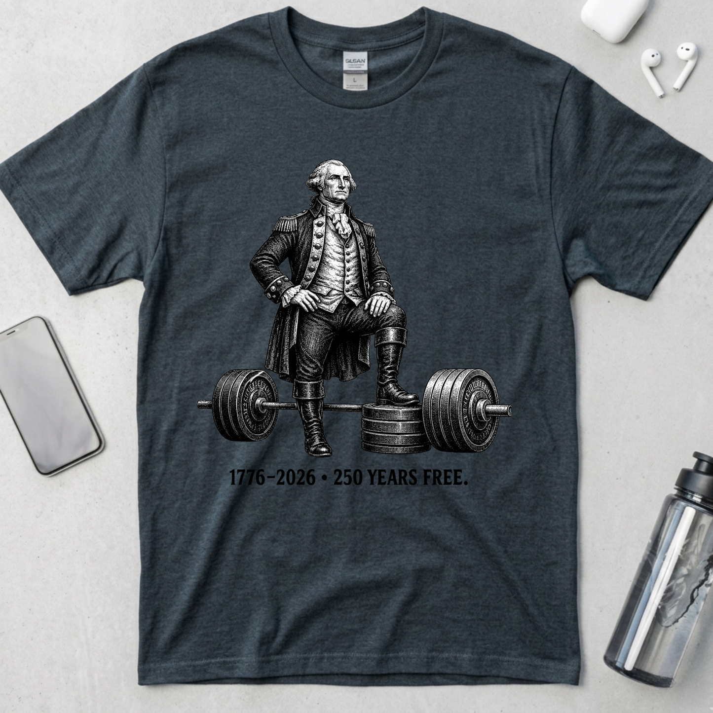 Washington Barbell Hero Pose T-Shirt