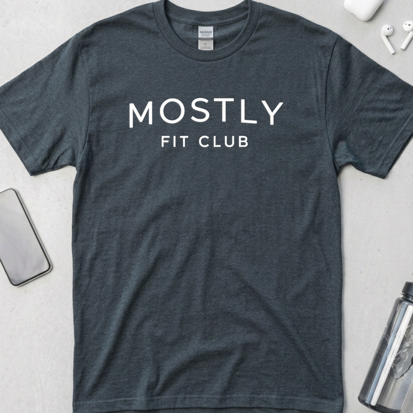 Mostly Fit Club Minimalist T-Shirt