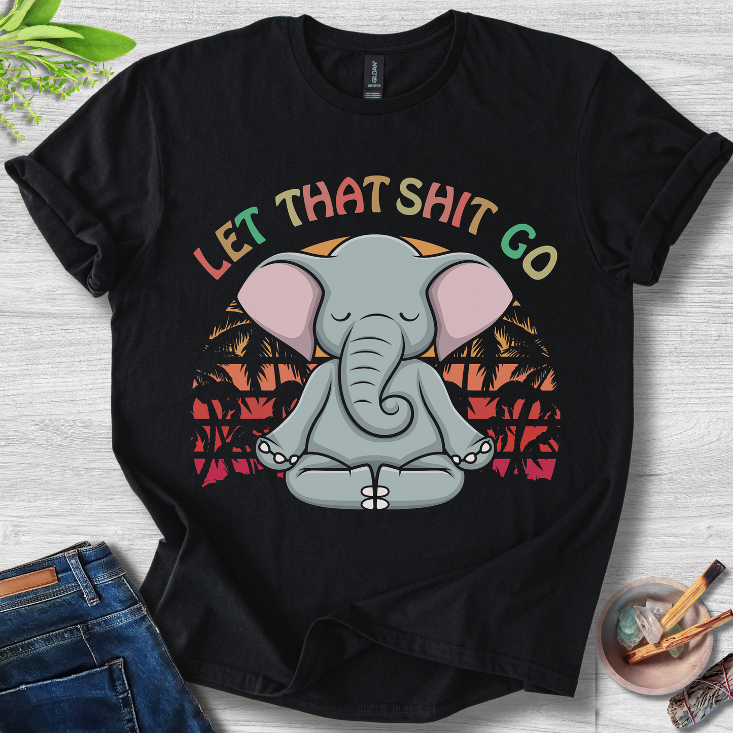 Let That Sh*t Go Unisex Softstyle T-Shirt