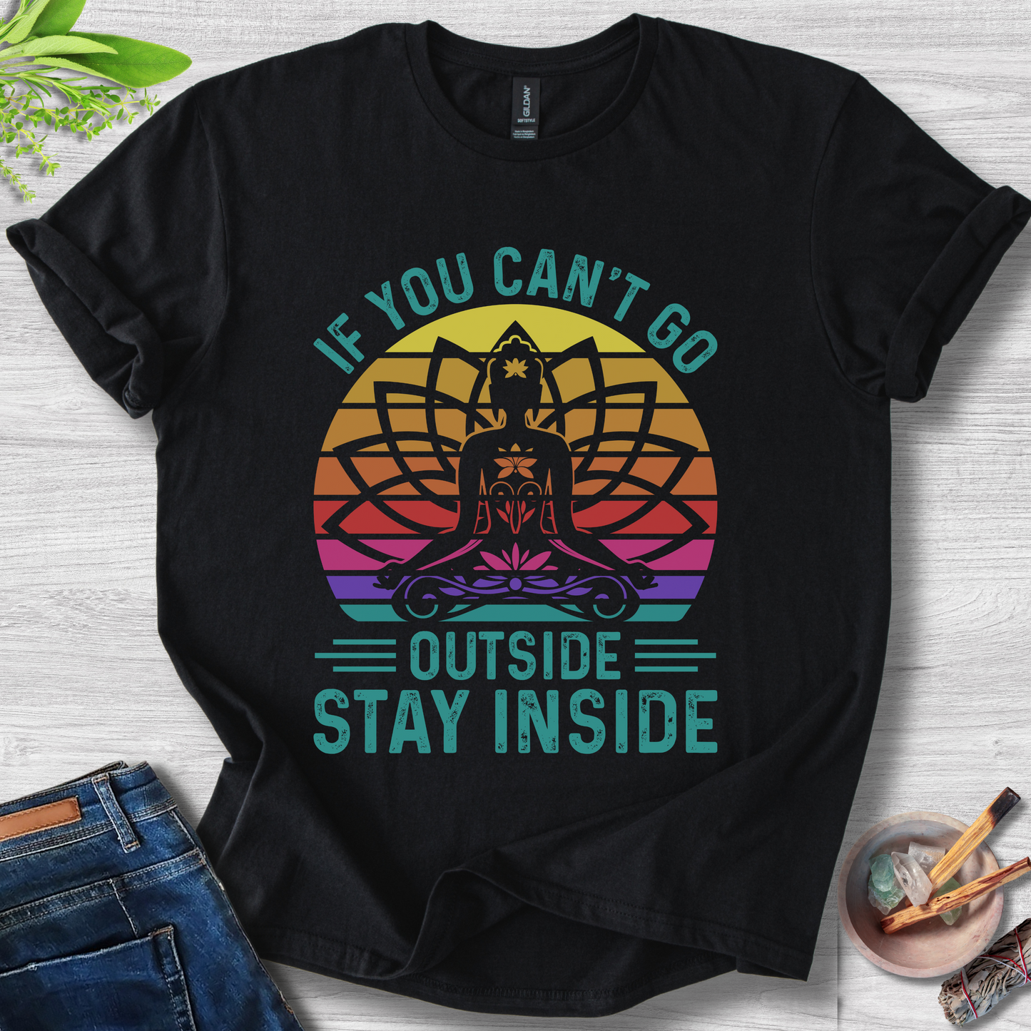 Stay Inside Zen Unisex Softstyle T-Shirt