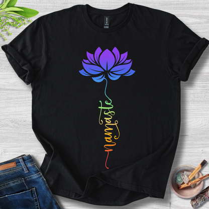 Lotus Namaste Gradient Unisex Softstyle T-Shirt