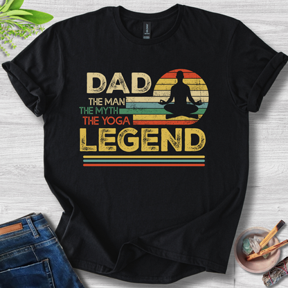 Dad the Yoga Legend Unisex Softstyle T-Shirt