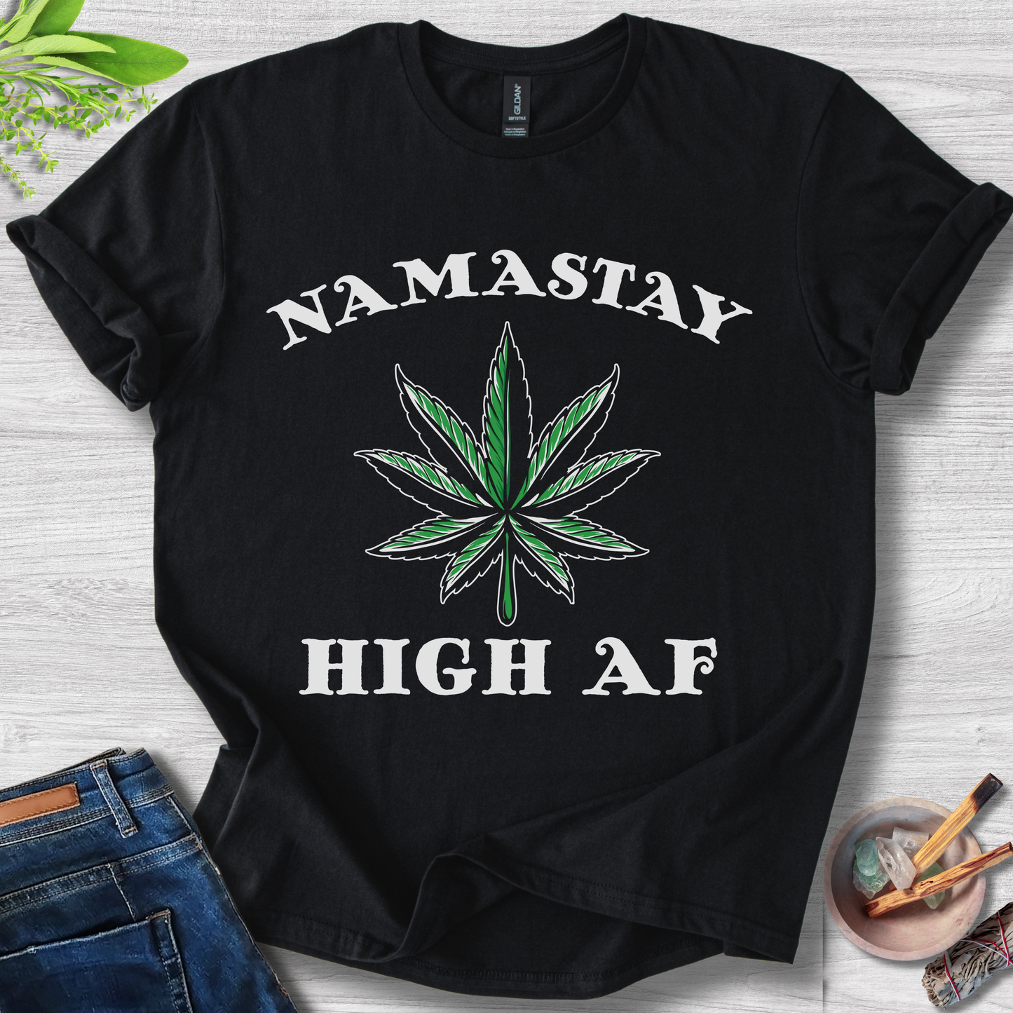 Namaste High AF Unisex Softstyle T-Shirt