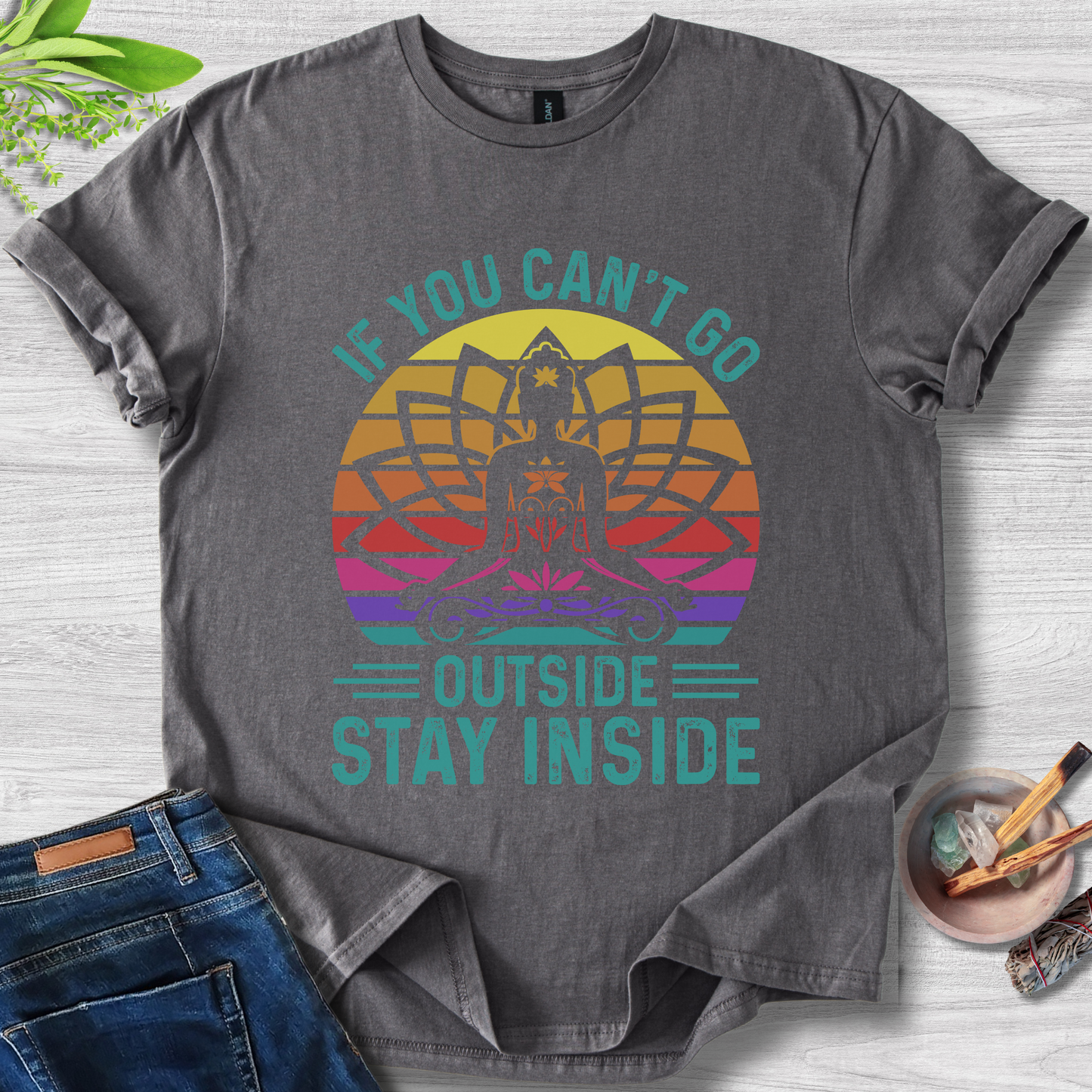 Stay Inside Zen Unisex Softstyle T-Shirt
