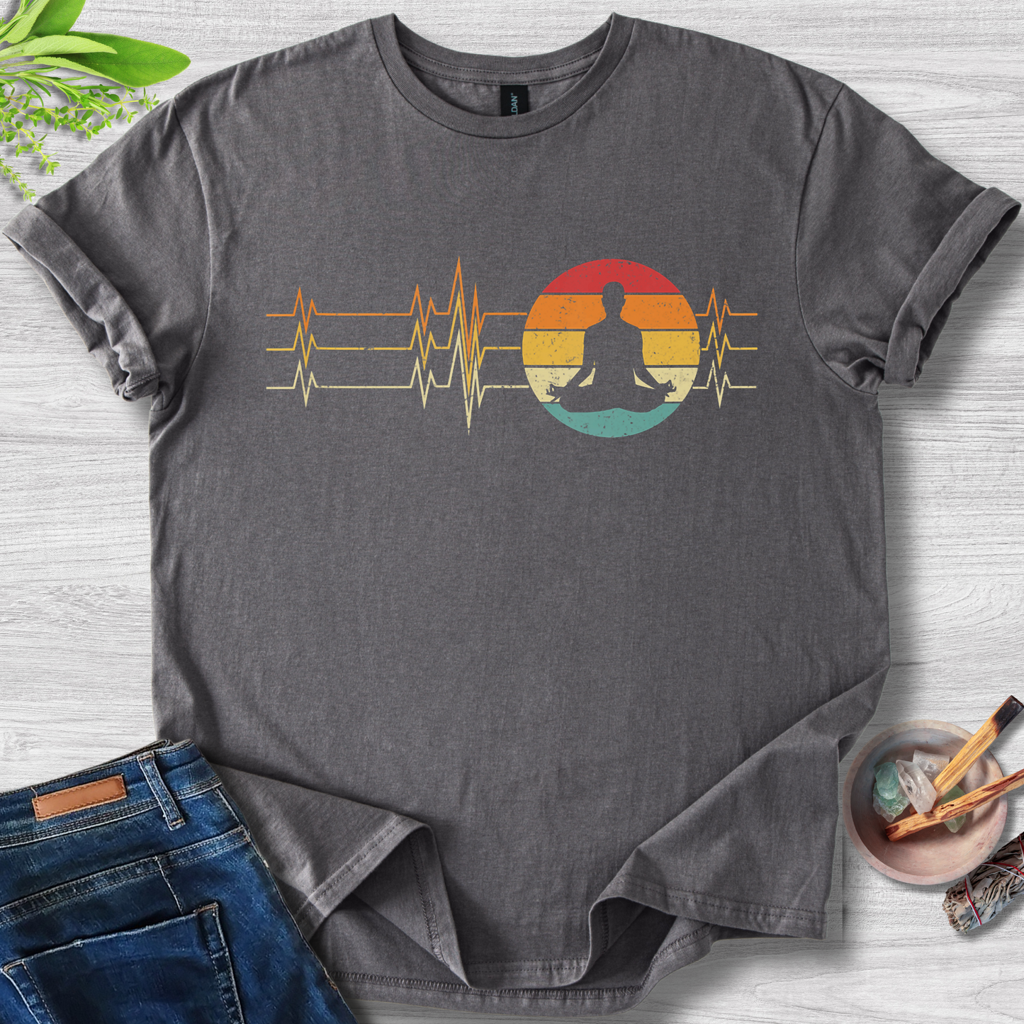 Heartbeat Zen Unisex Softstyle T-Shirt