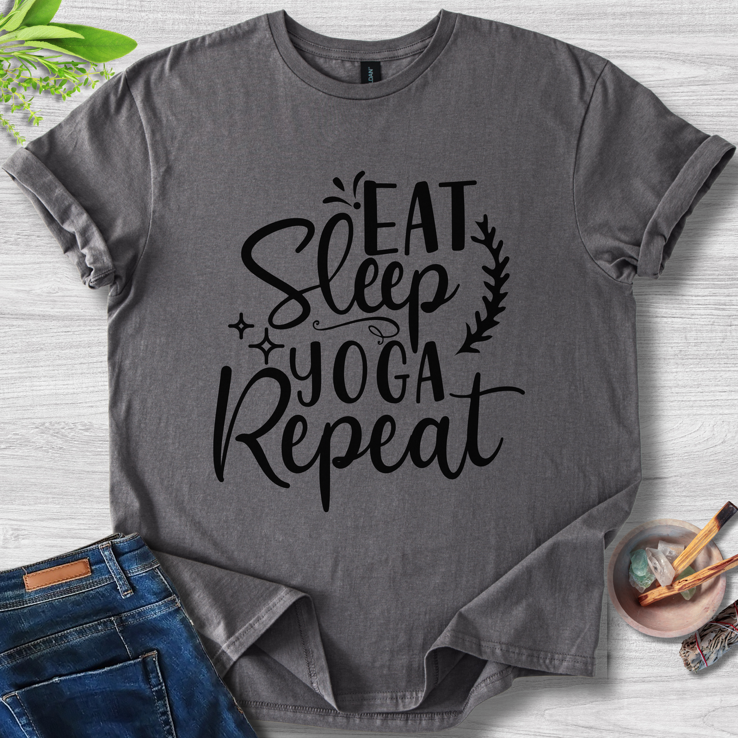 Eat Sleep Yoga Repeat Unisex Softstyle T-Shirt