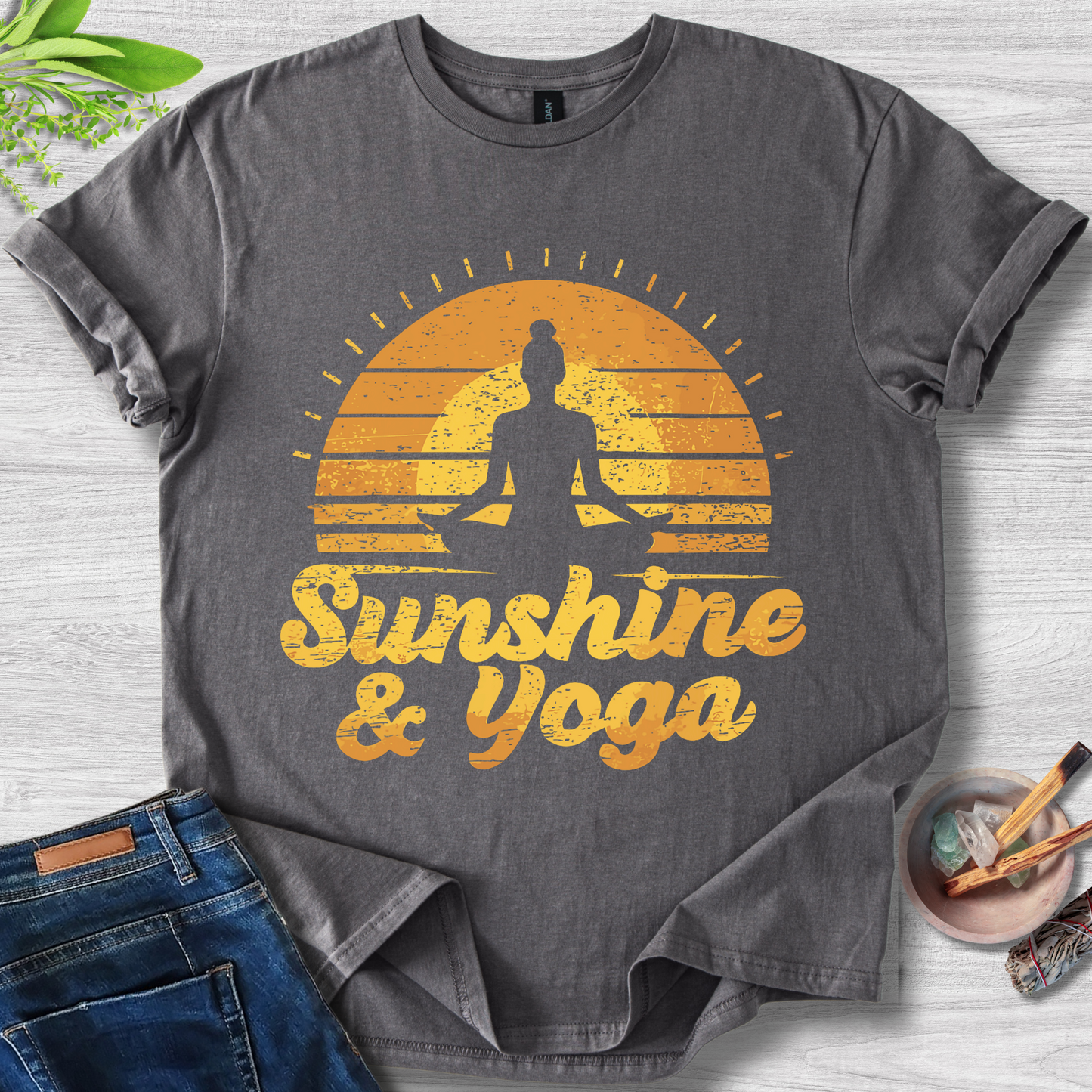 Sunshine & Yoga Unisex Softstyle T-Shirt