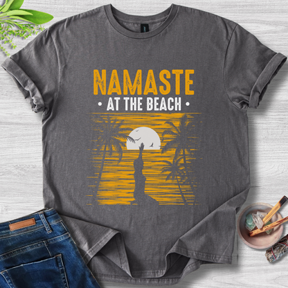 Namaste At The Beach Unisex Softstyle T-Shirt