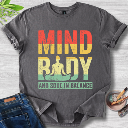Mind, Body and Soul In Balance Unisex Softstyle T-Shirt