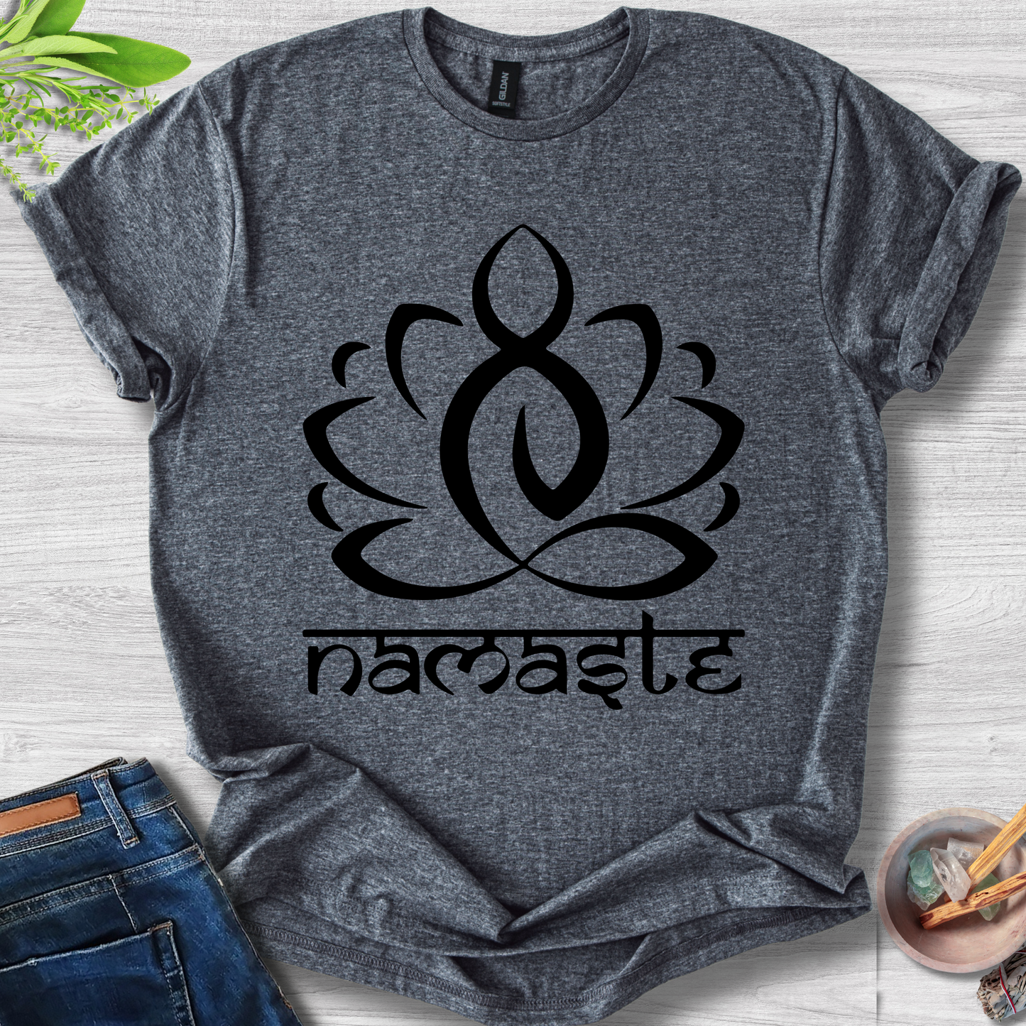 Namaste Lotus Unisex Softstyle T-Shirt