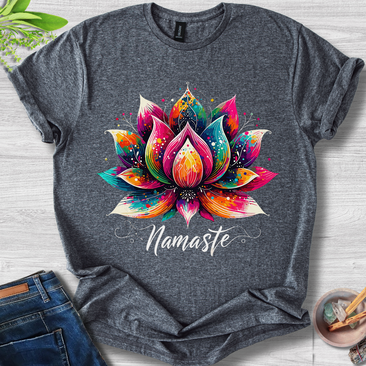 Zen Lotus Flow Unisex Softstyle T-Shirt