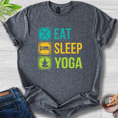 Eat, Sleep, Yoga Unisex Softstyle T-Shirt