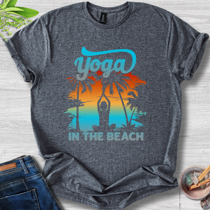 Yoga At The Beach Unisex Softstyle T-Shirt