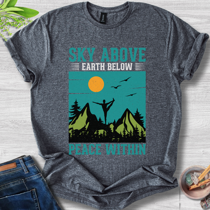 Sky Above, Earth Below, Peace Within Unisex Softstyle T-Shirt