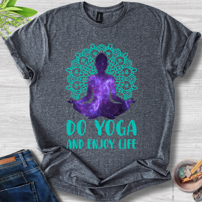 Cosmic Zen – Do Yoga and Enjoy Life Unisex Softstyle T-Shirt
