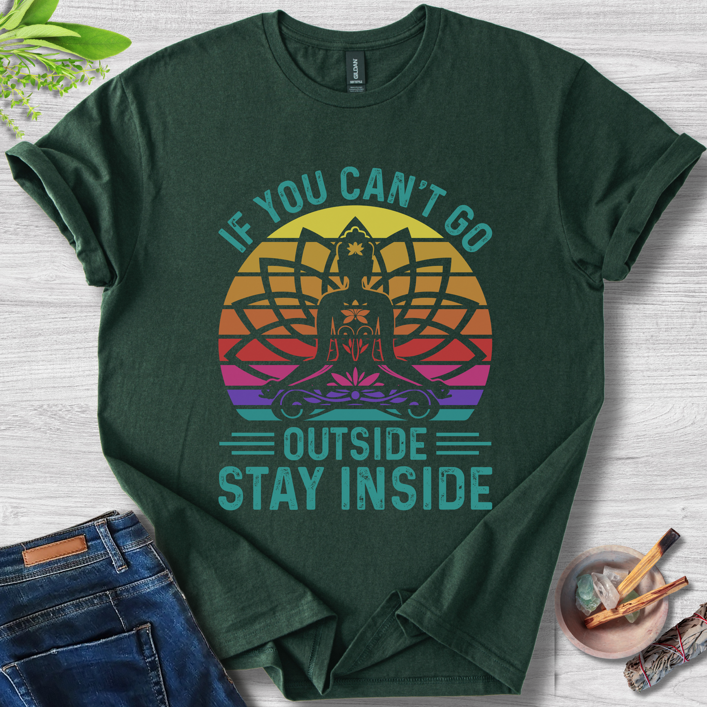 Stay Inside Zen Unisex Softstyle T-Shirt