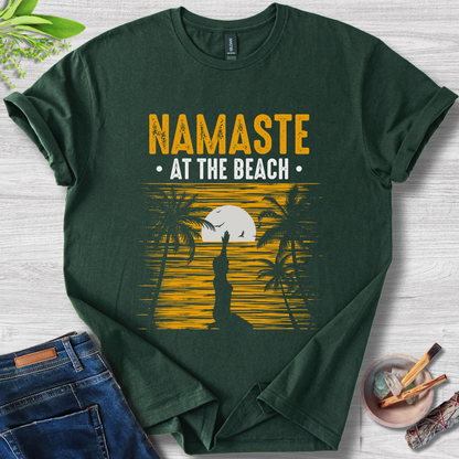 Namaste At The Beach Unisex Softstyle T-Shirt