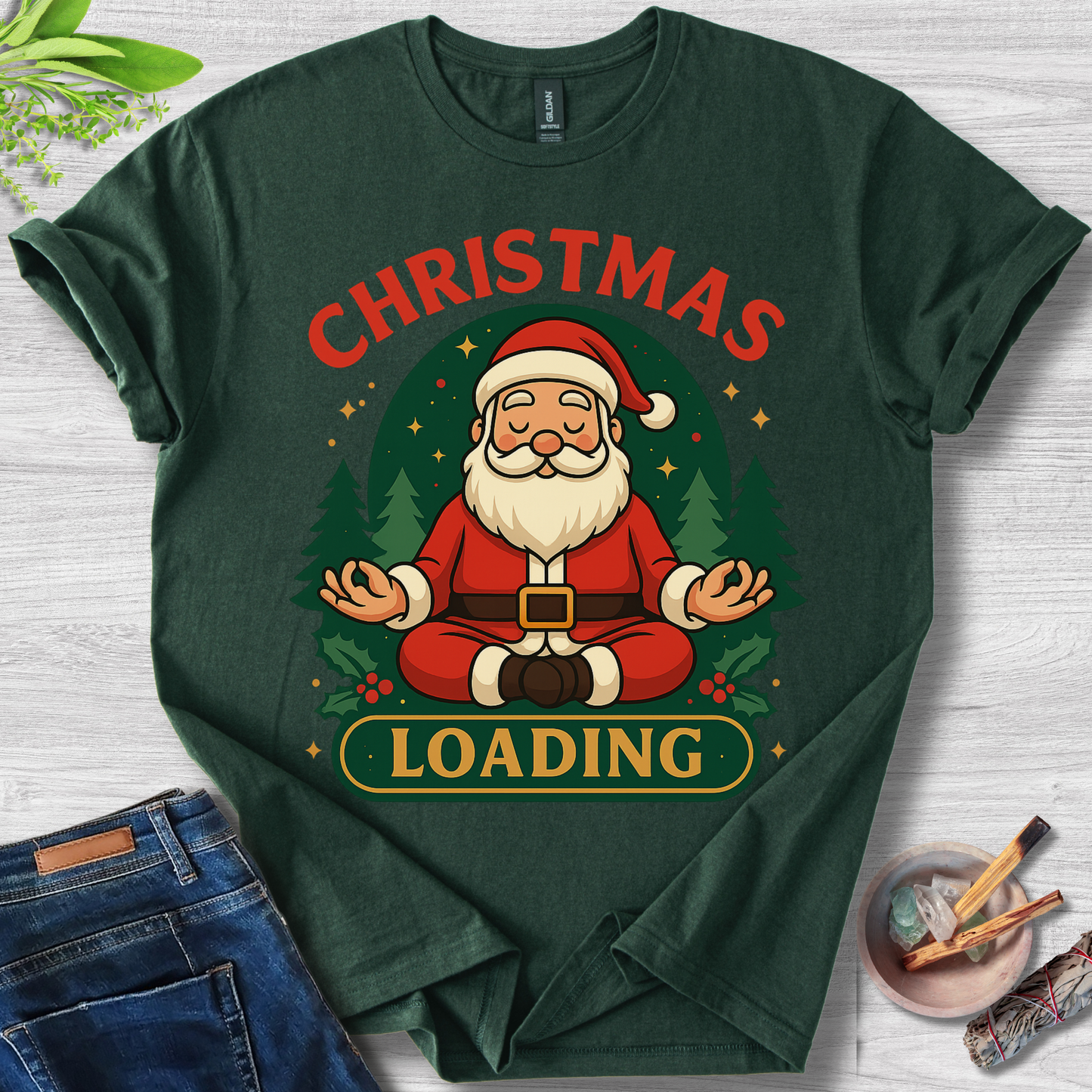 Zen Claus: Christmas Loading T-Shirt