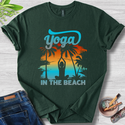 Yoga At The Beach Unisex Softstyle T-Shirt