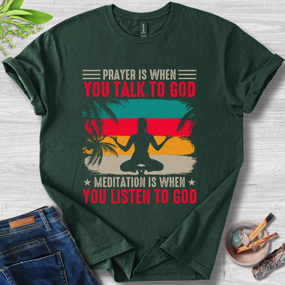 Prayer & Meditation Balance Unisex Softstyle T-Shirt