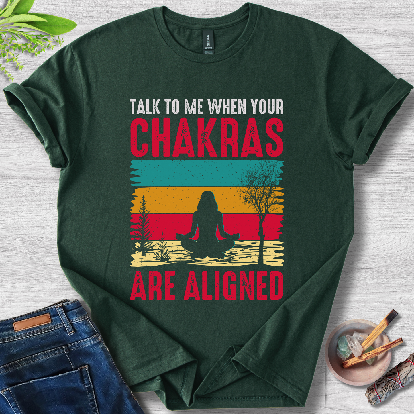 Aligned Chakras Unisex Softstyle T-Shirt