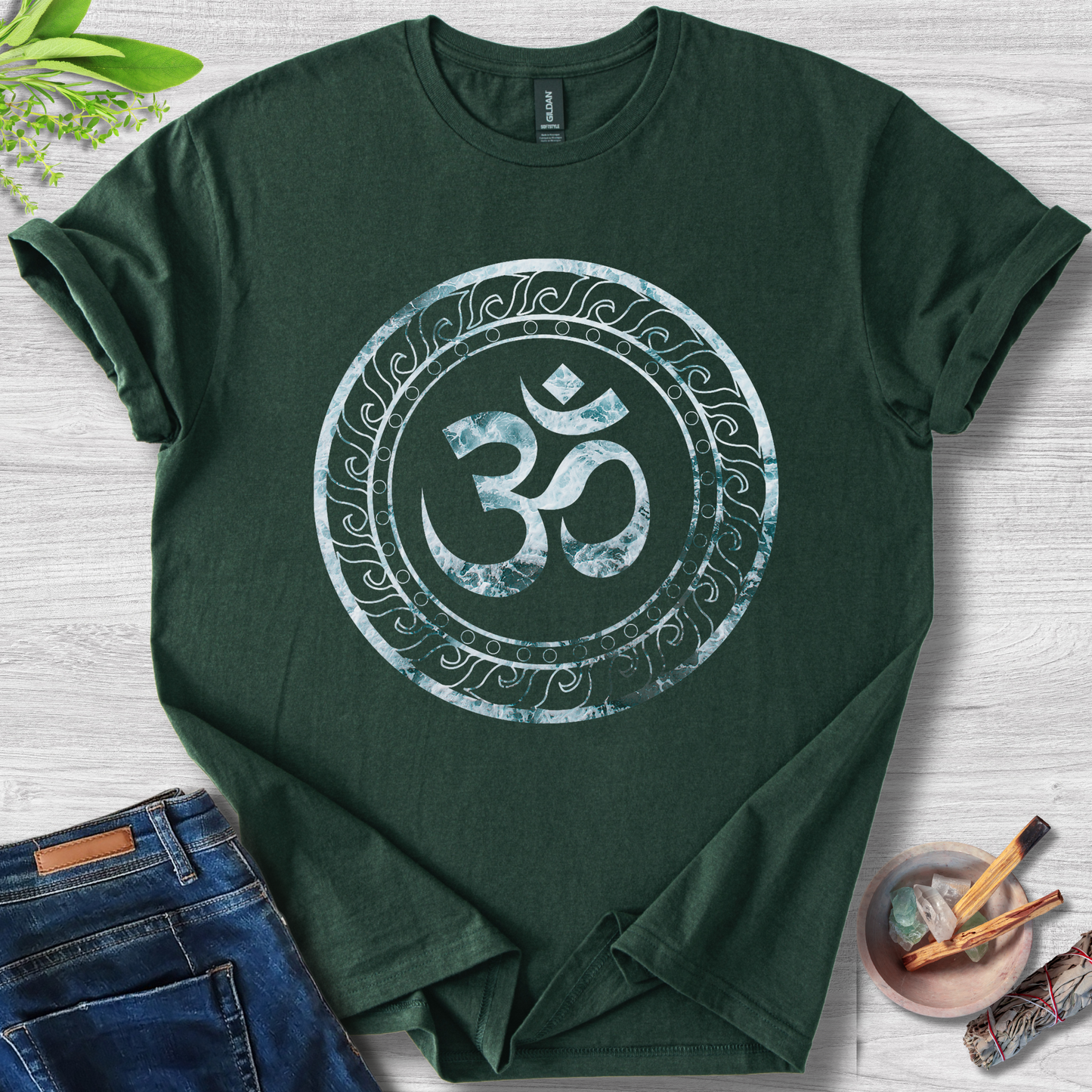 Zen Om Mandala Unisex Softstyle T-Shirt