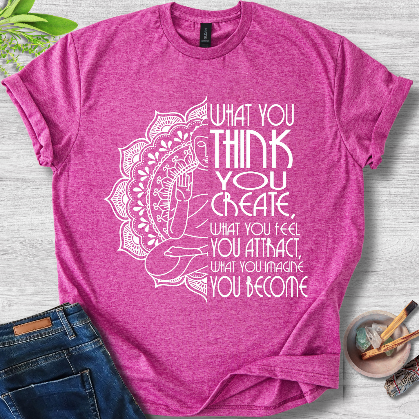What You Think You Create Unisex Softstyle T-Shirt