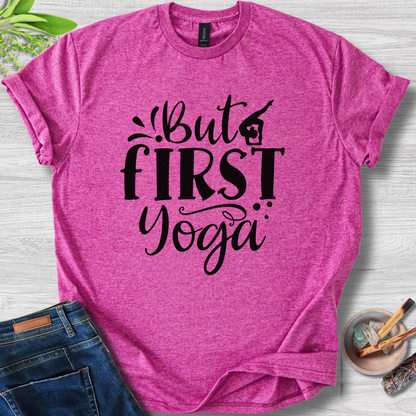 But First Yoga Unisex Softstyle T-Shirt