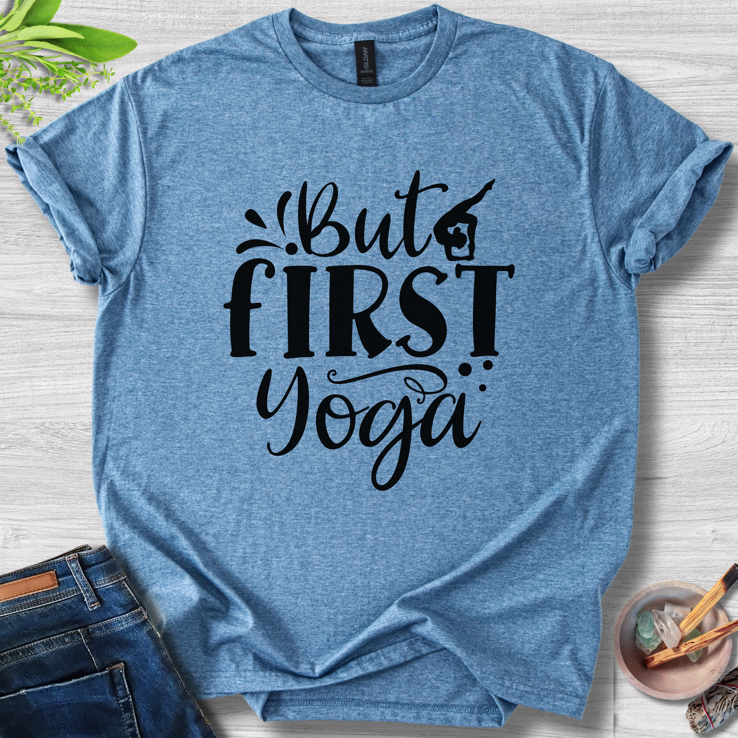 But First Yoga Unisex Softstyle T-Shirt